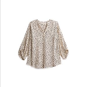 Lush Split Neck Blouse